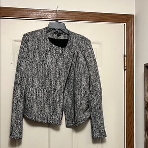 Theory Black and White Patterned Blazer